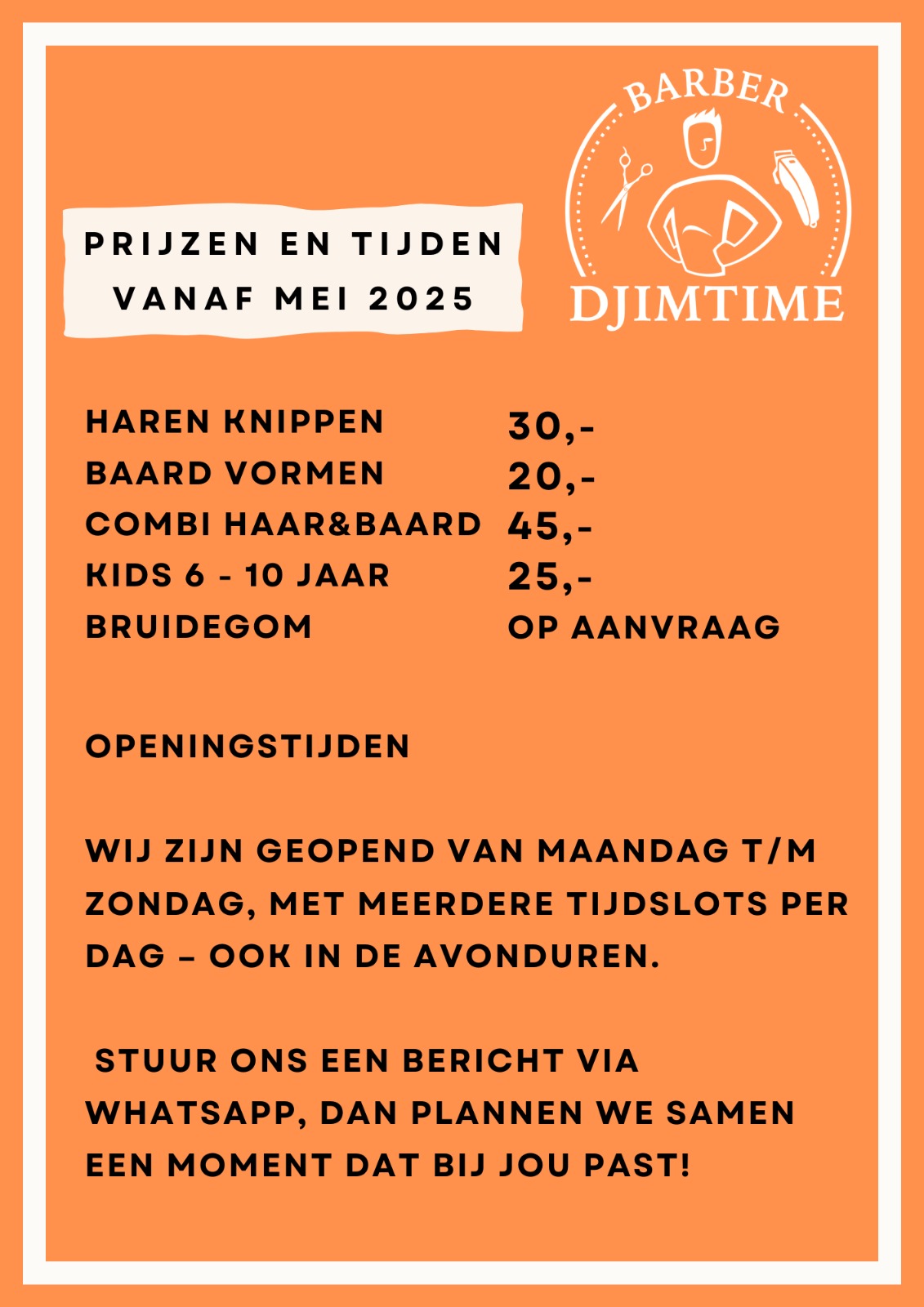 Prijzen en Tijden 2024